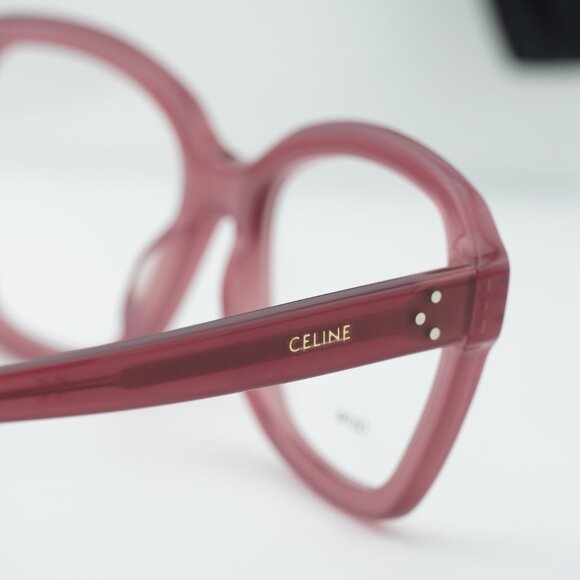 Celine CL50100I 081 Eyeglasses Milky Violet 54mm Geometric Frame - Picture 5 of 8